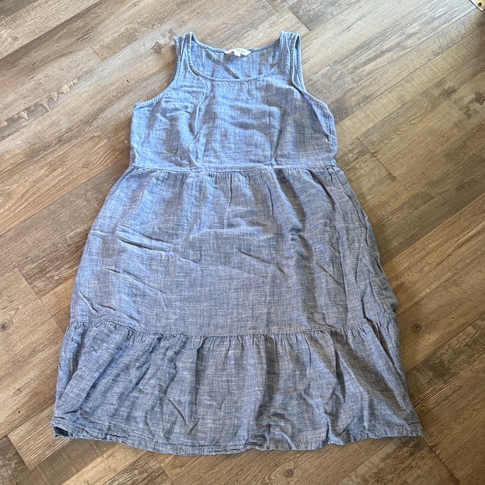 Briggs Light Blue Sleeveless Tiered Summer Dress size XS